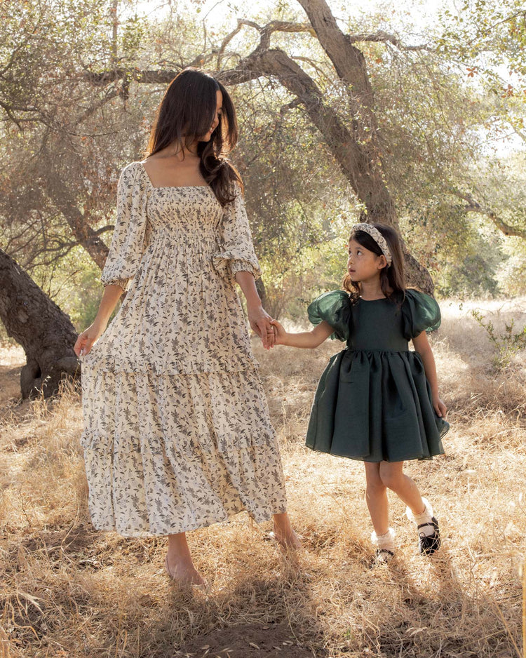 noralee sofia dress in green shimmer kids Little