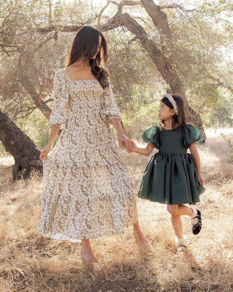 noralee sofia dress in green shimmer kids Little