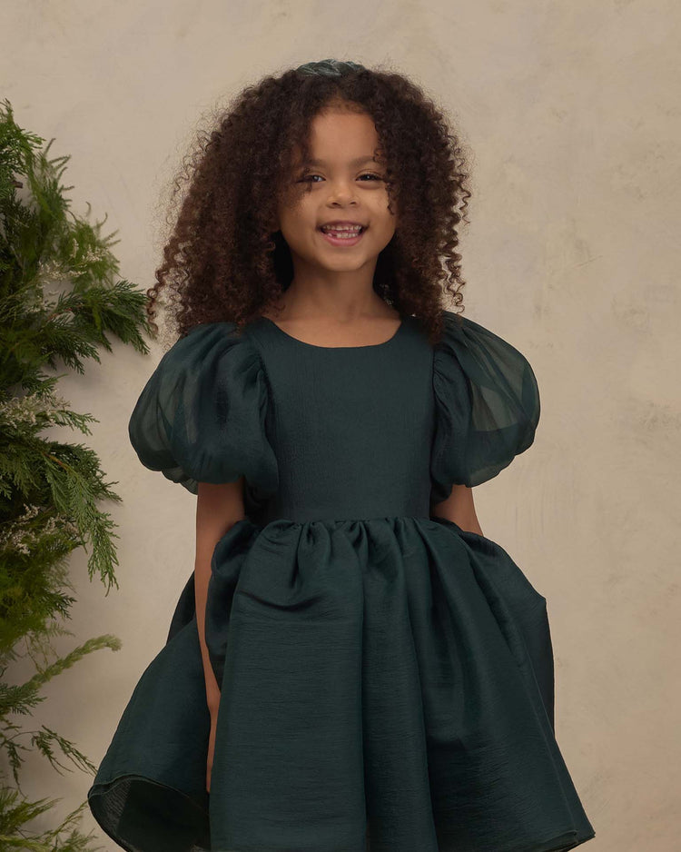 noralee sofia dress in green shimmer kids Little