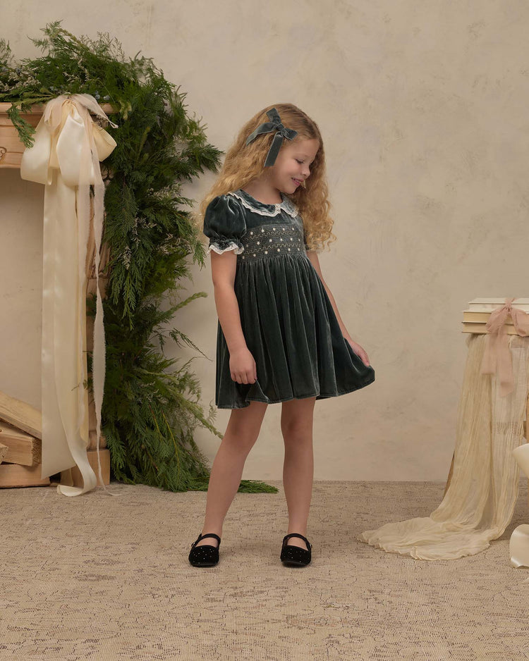 noralee elizabeth dress in green kids Little