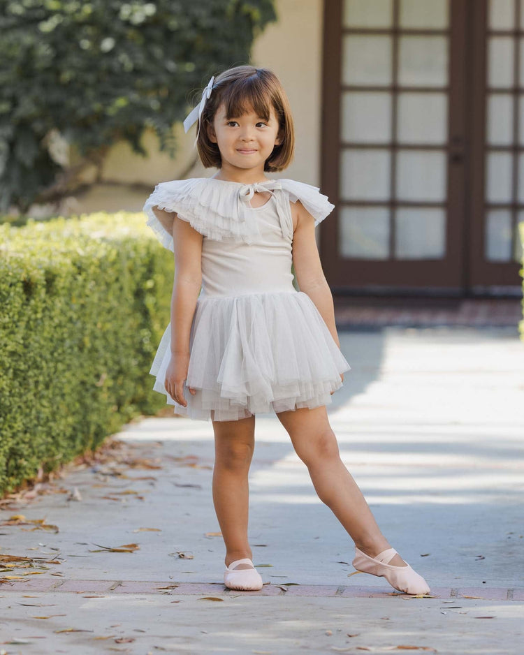 noralee ruffle tulle collar in mist accessories Little