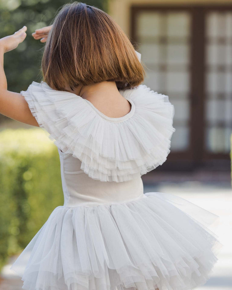 noralee ruffle tulle collar in mist accessories Little