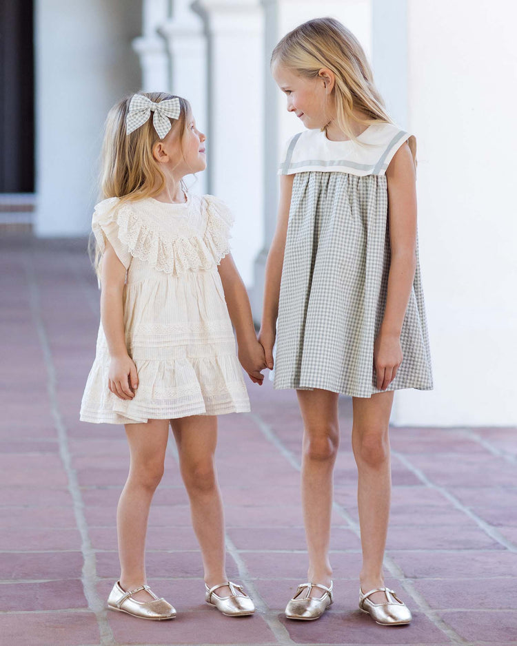 noralee daisy dress in eucalyptus check kids Little