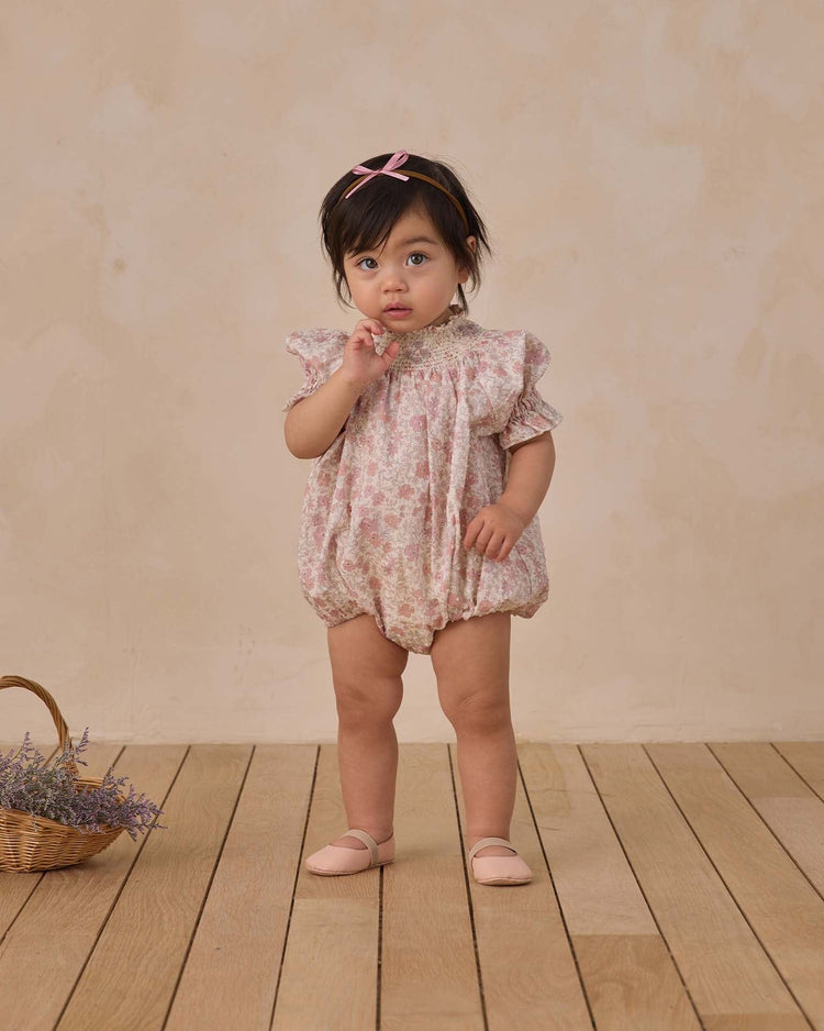 noralee maddie romper in pastel garden baby Little