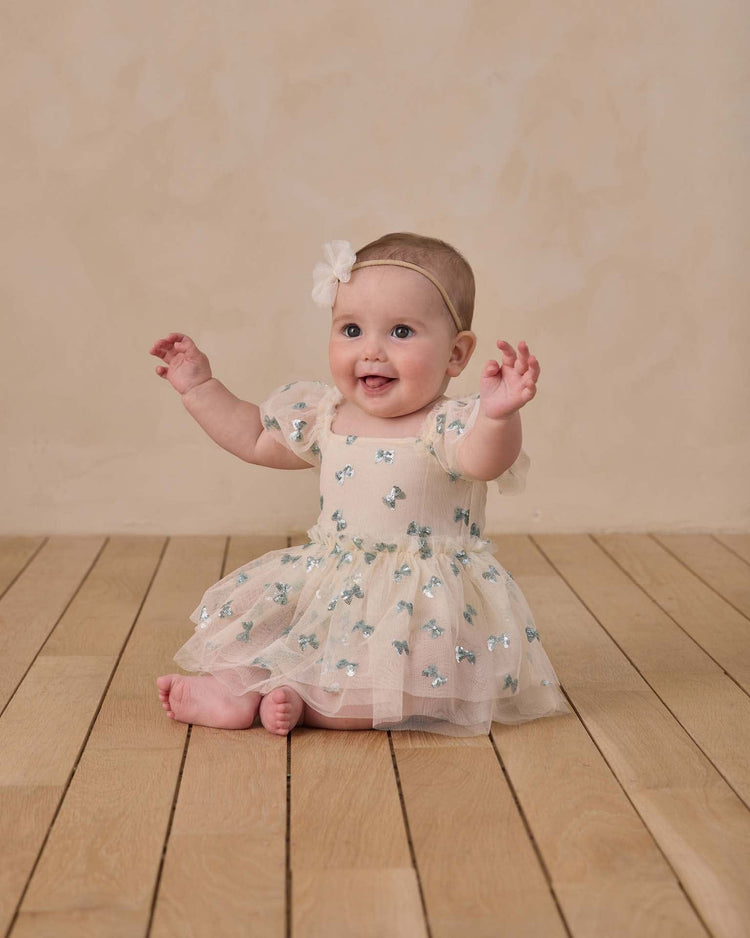 noralee margot romper in bows baby Little