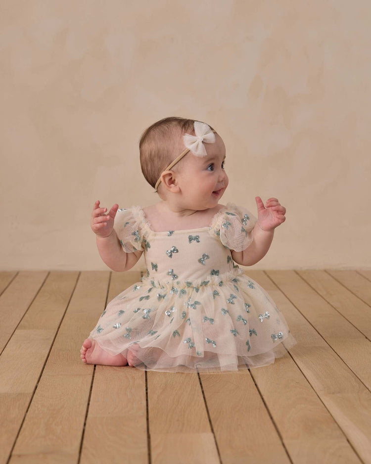 noralee flutter tulle headband in ivory accessories Little