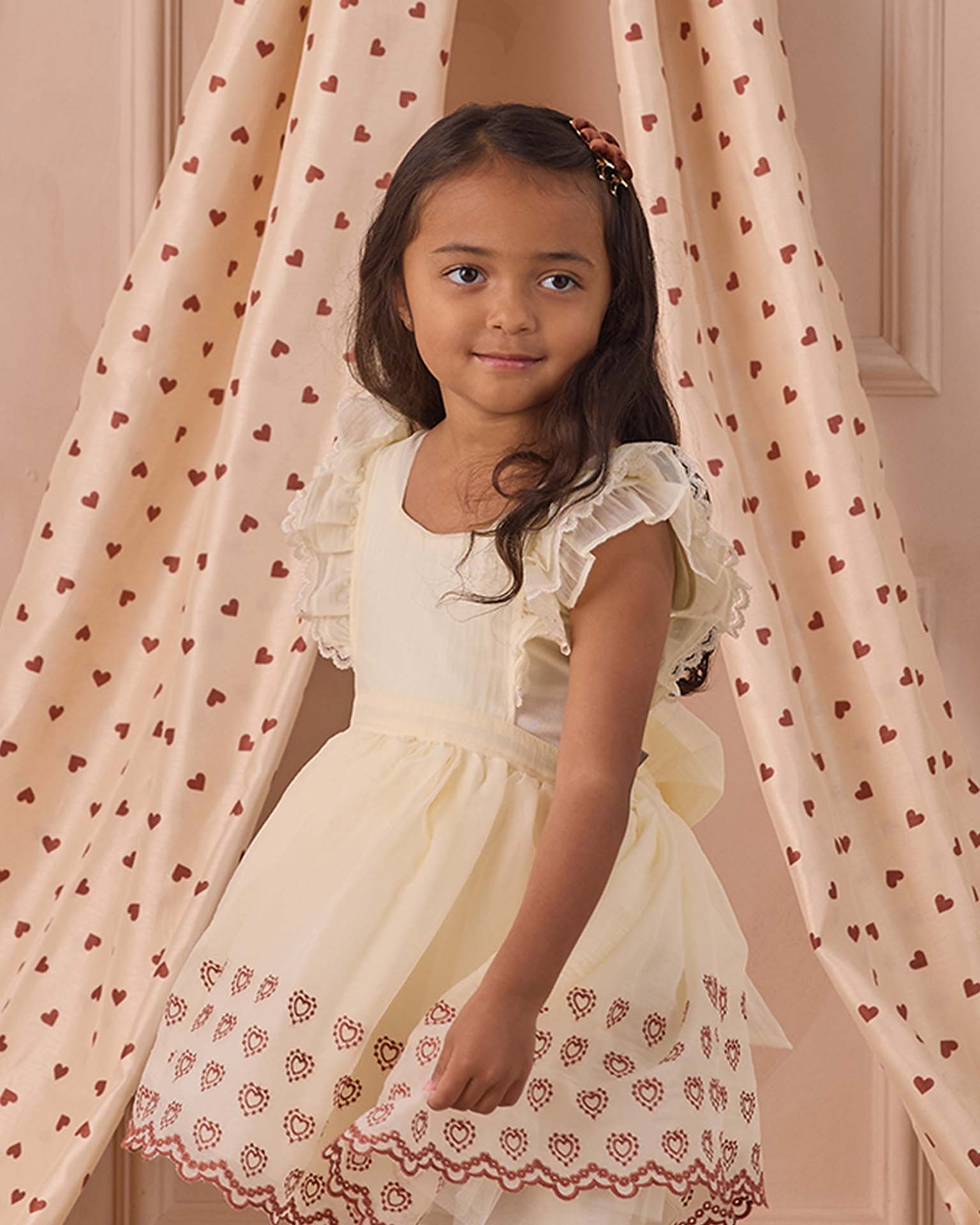 Provence Dress Ivory, 6Y at Noralee Provence Dress Ivory, 6Y at Noralee