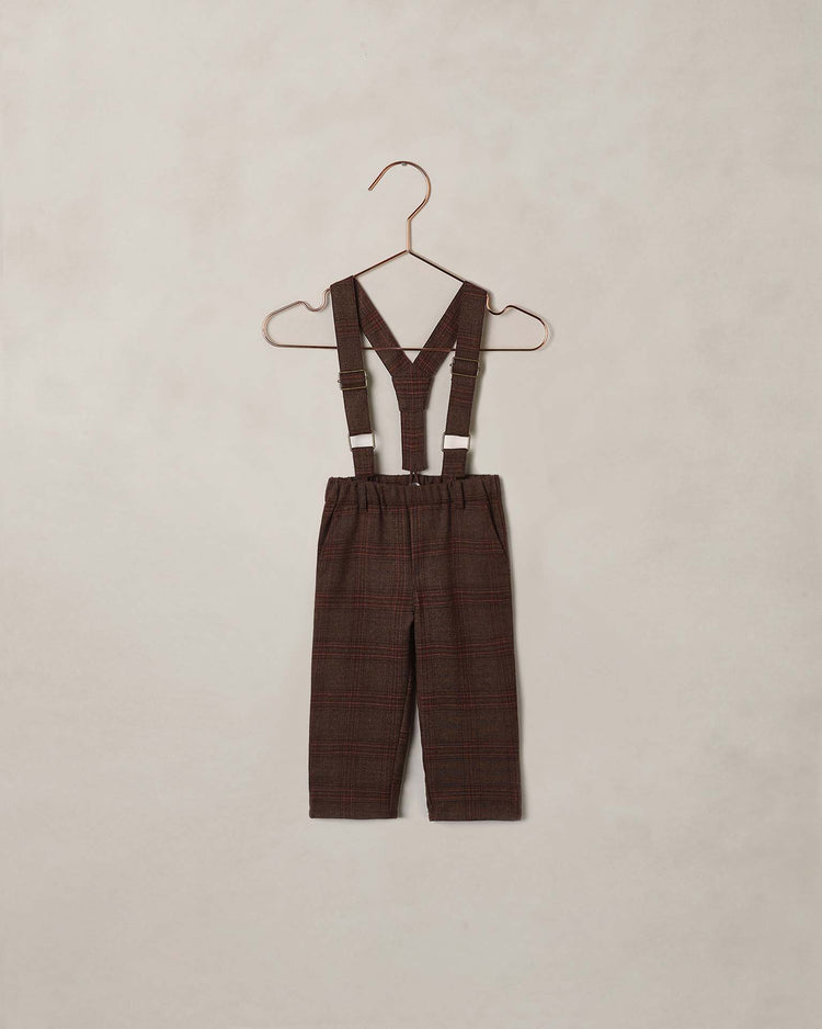 noralee suspender pant in heathered plaid baby Little