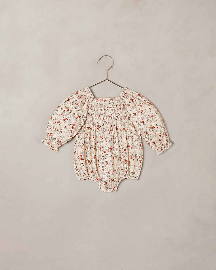 noralee autumn romper in holly vines baby Little