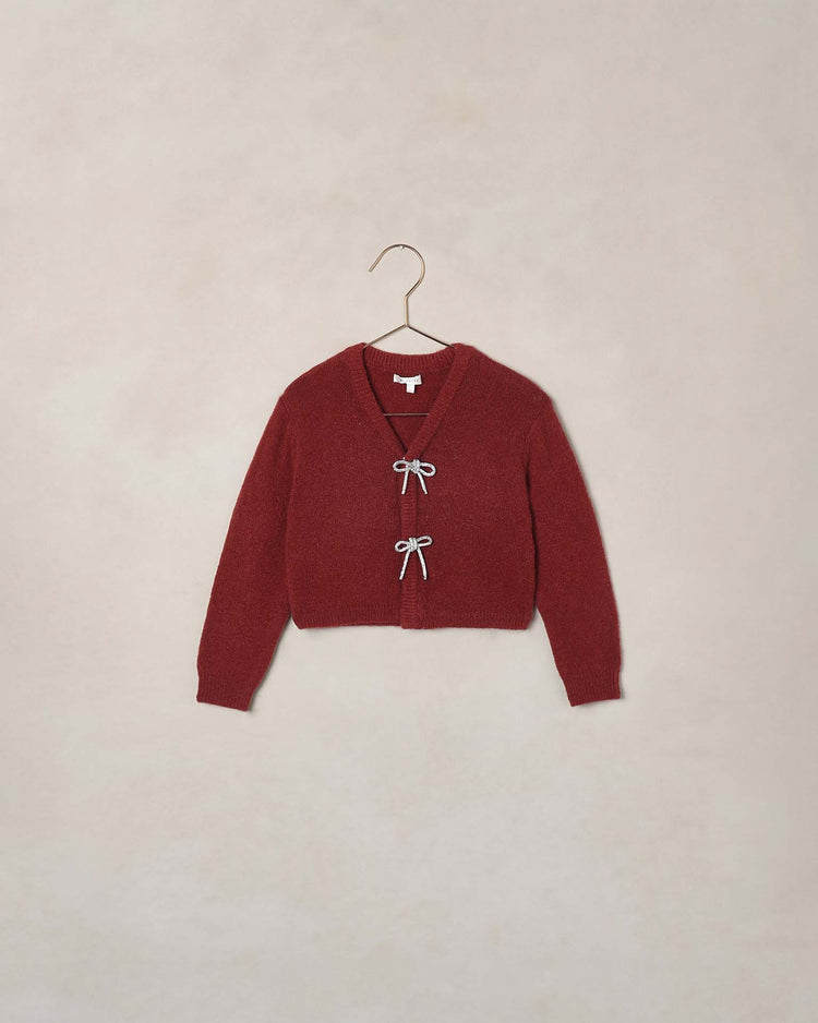 noralee bow cardigan in ruby kids Little
