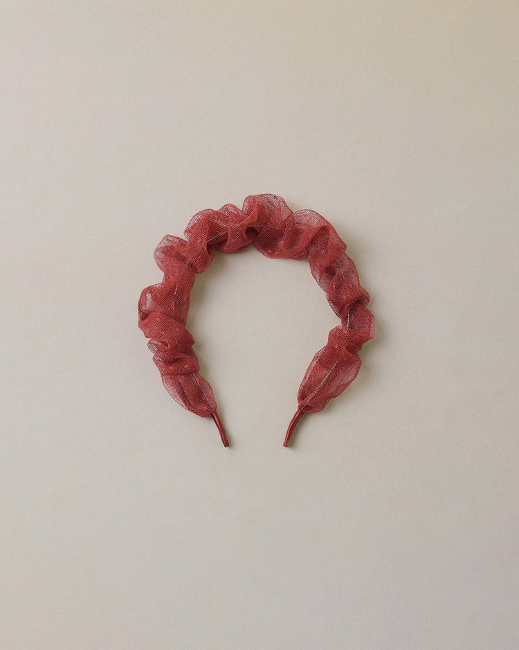 noralee gathered headband in ruby accessories Little