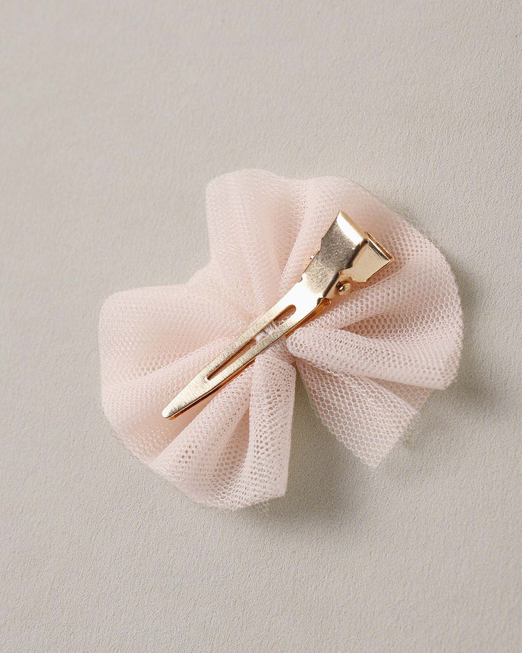 noralee flutter tulle clips in pink accessories Little