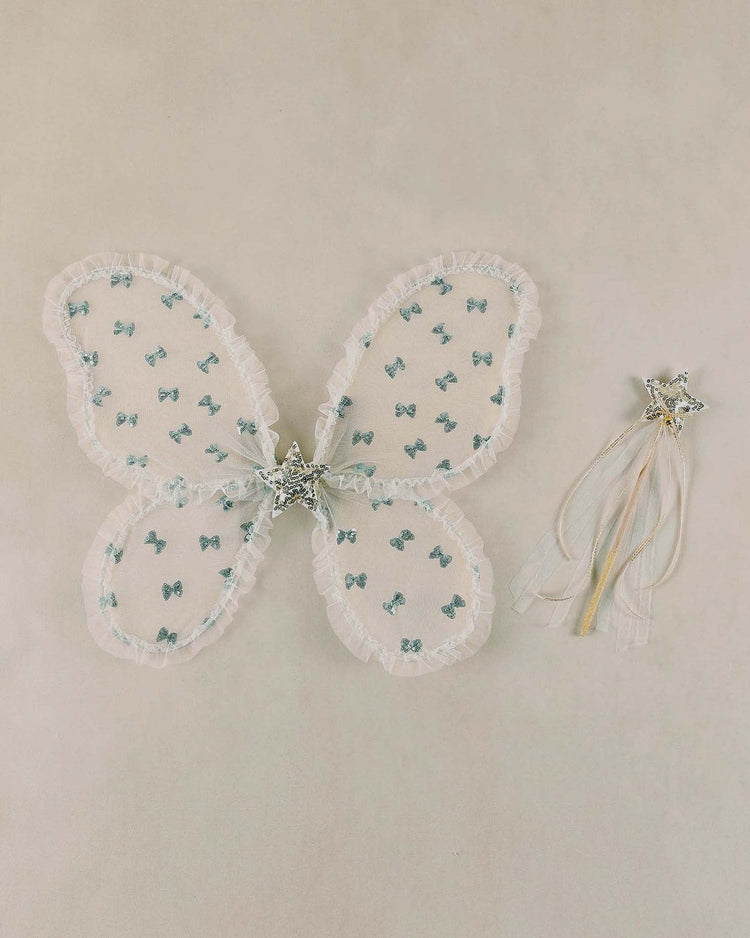 noralee fairy set in sky sequin bows play Little