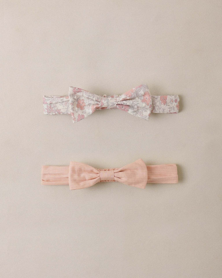 noralee baby bow headband set in petal + pastel garden accessories Little