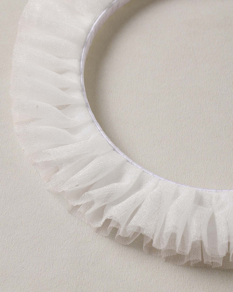 noralee ruffle headband in ivory accessories Little