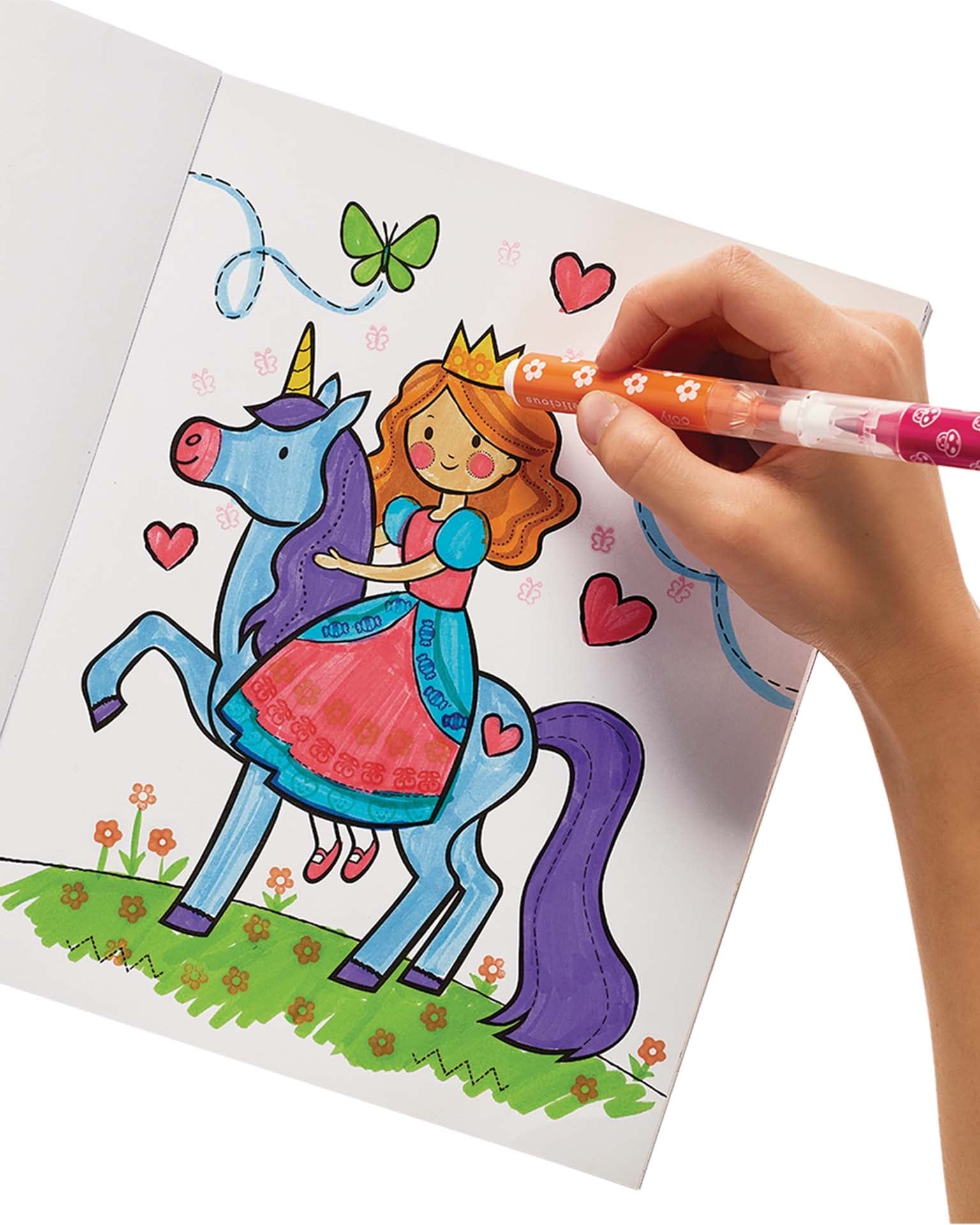 Little ooly play stampables double-ended brush & stamp markers new