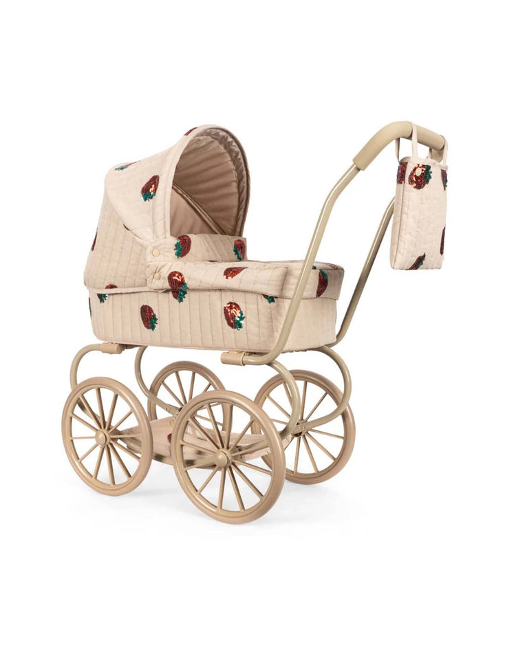 konges sløjd minnie tulle doll pram in strawberry play Little