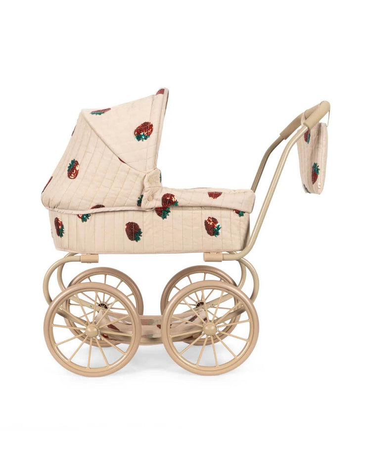 konges sløjd minnie tulle doll pram in strawberry play Little