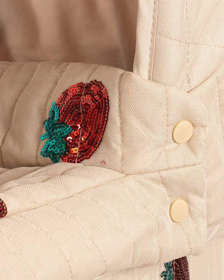 konges sløjd minnie tulle doll pram in strawberry play Little
