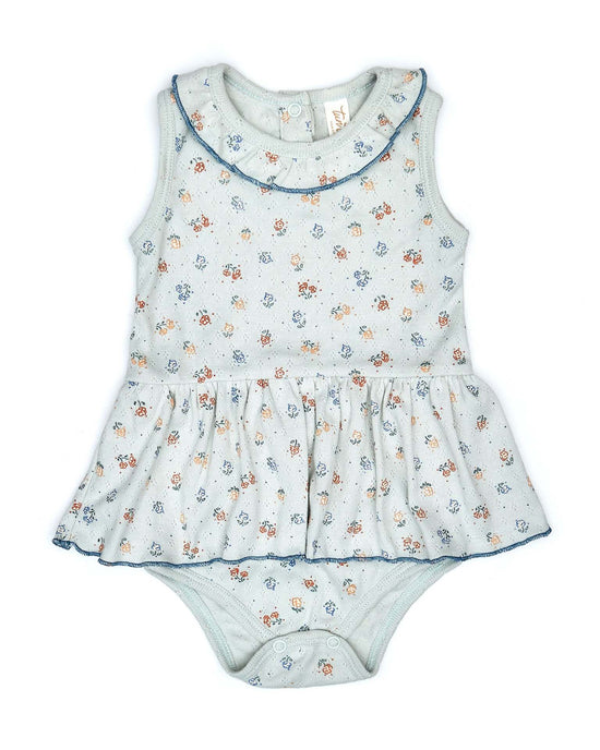 rafa romper in light blue flowers