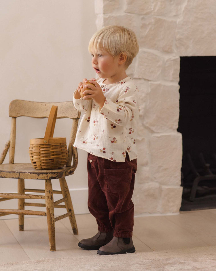 quincy mae luca pant in black cherry baby Little