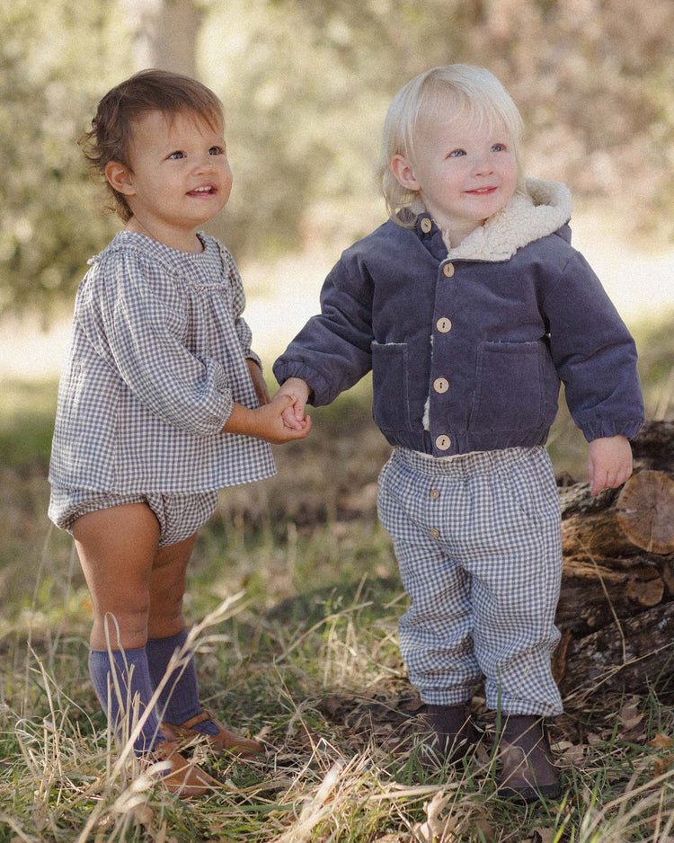 quincy mae corduroy hooded jacket in midnight baby Little