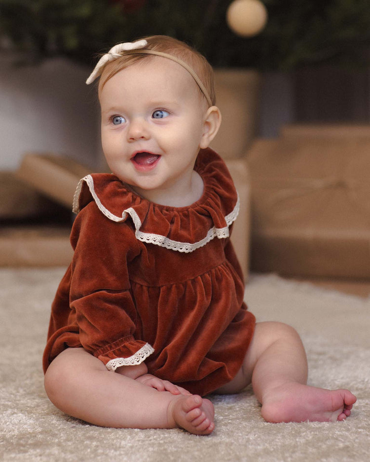 wendy romper in redwood
