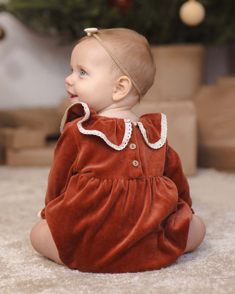 wendy romper in redwood