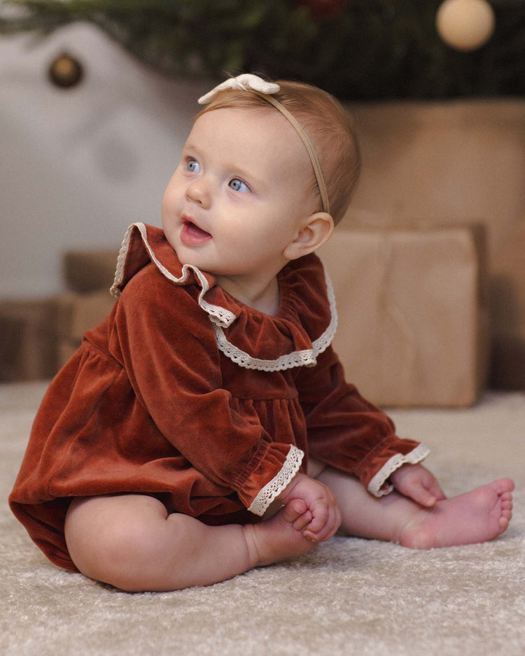 wendy romper in redwood