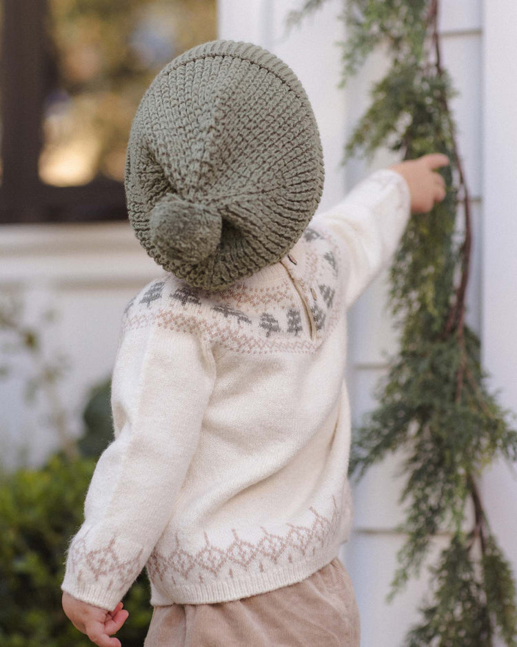 quincy mae rex sweater in tree fair isle baby Little