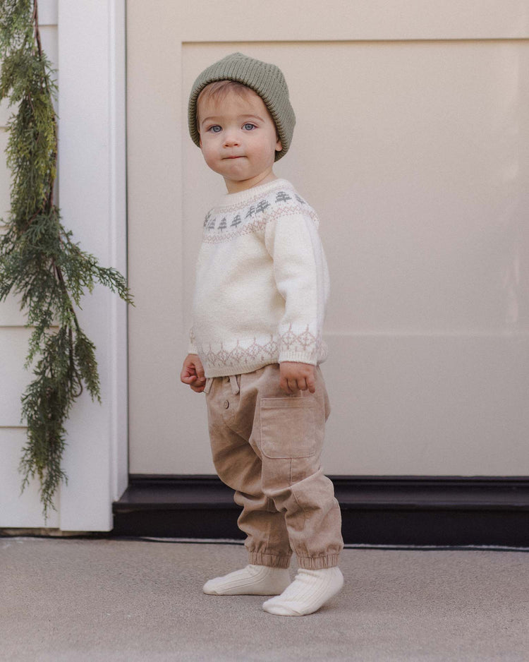 quincy mae rex sweater in tree fair isle baby Little