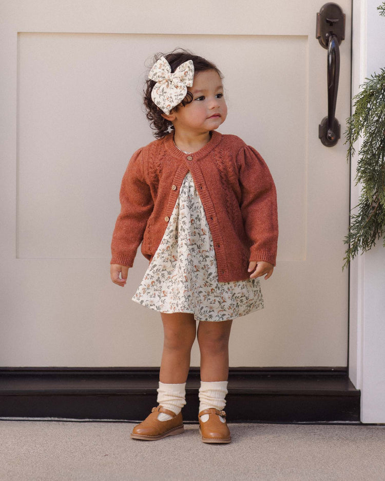 carina dress in holiday floral
