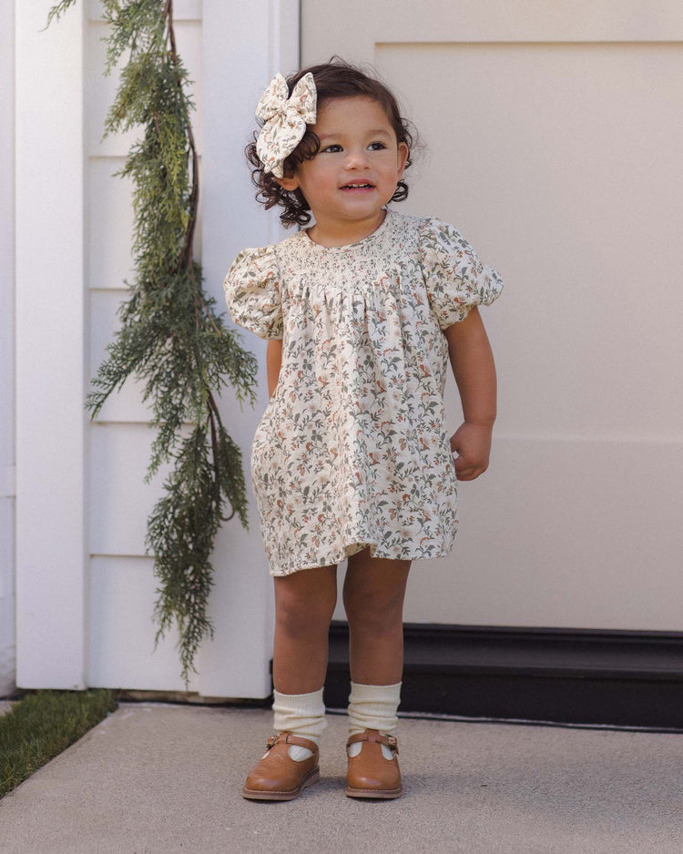 carina dress in holiday floral