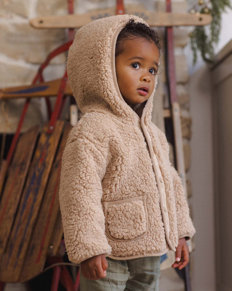 winter jacket in latte