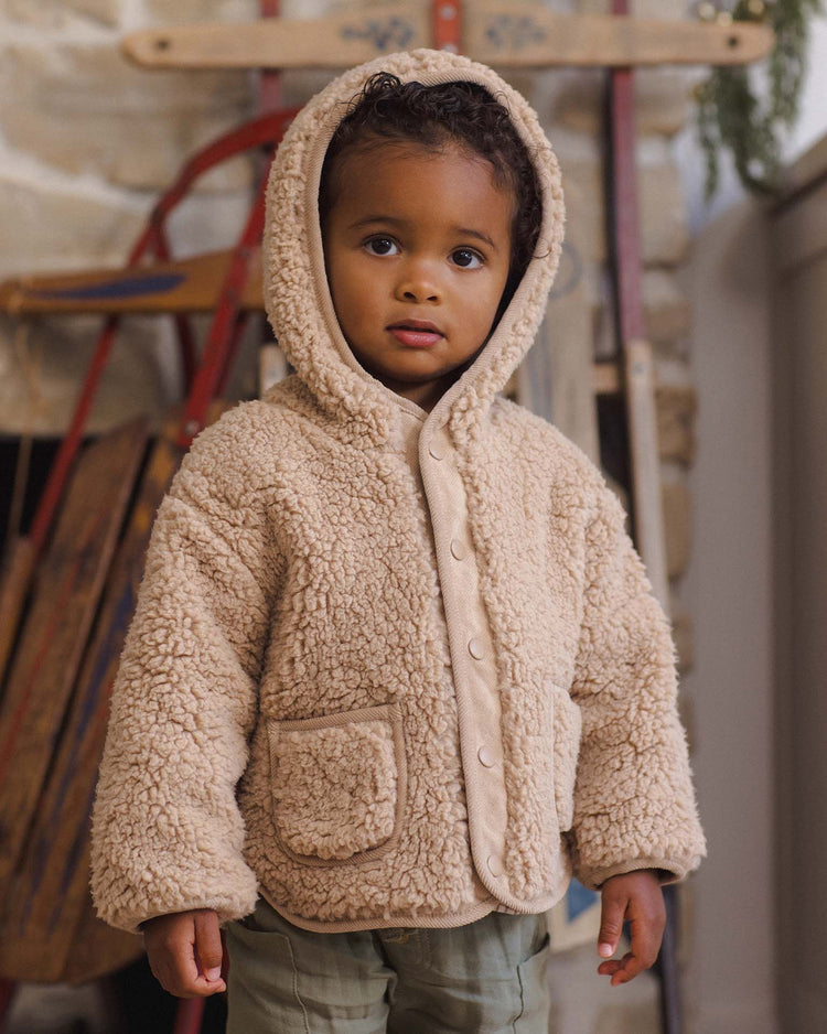 winter jacket in latte
