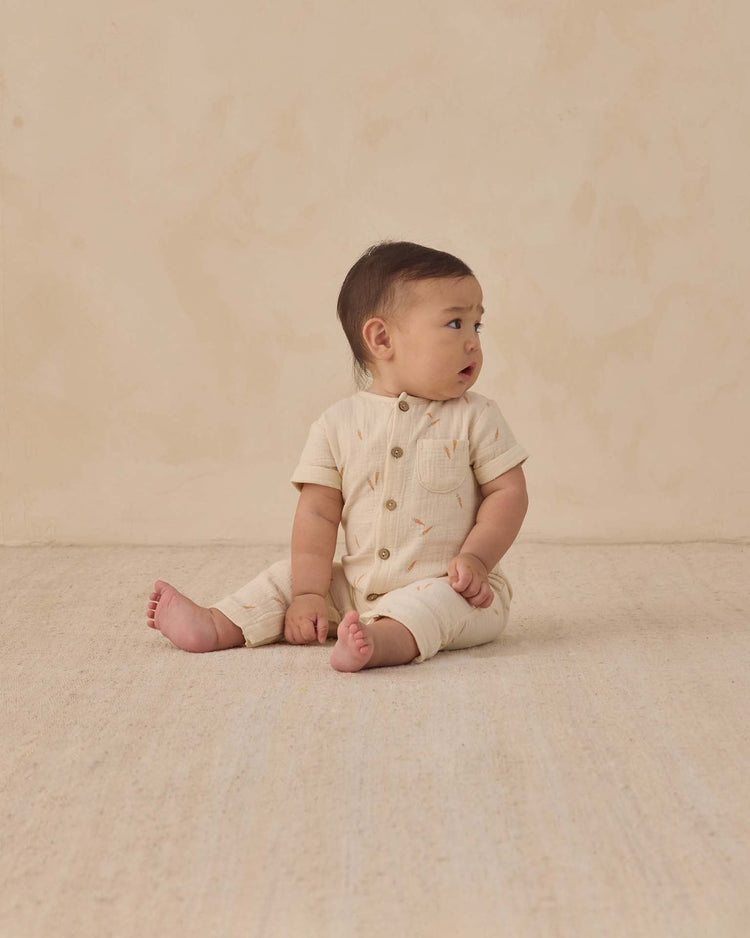 quincy mae charlie jumpsuit in carrots baby Little