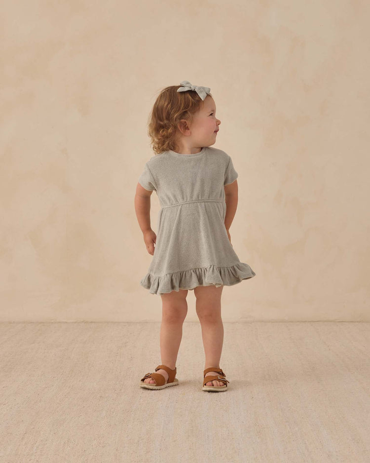 quincy mae terry dress in sage baby Little