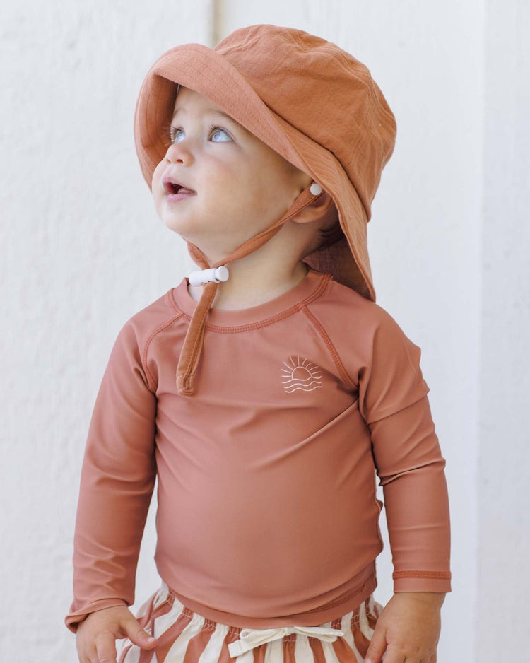 quincy mae rashguard in poppy baby Little