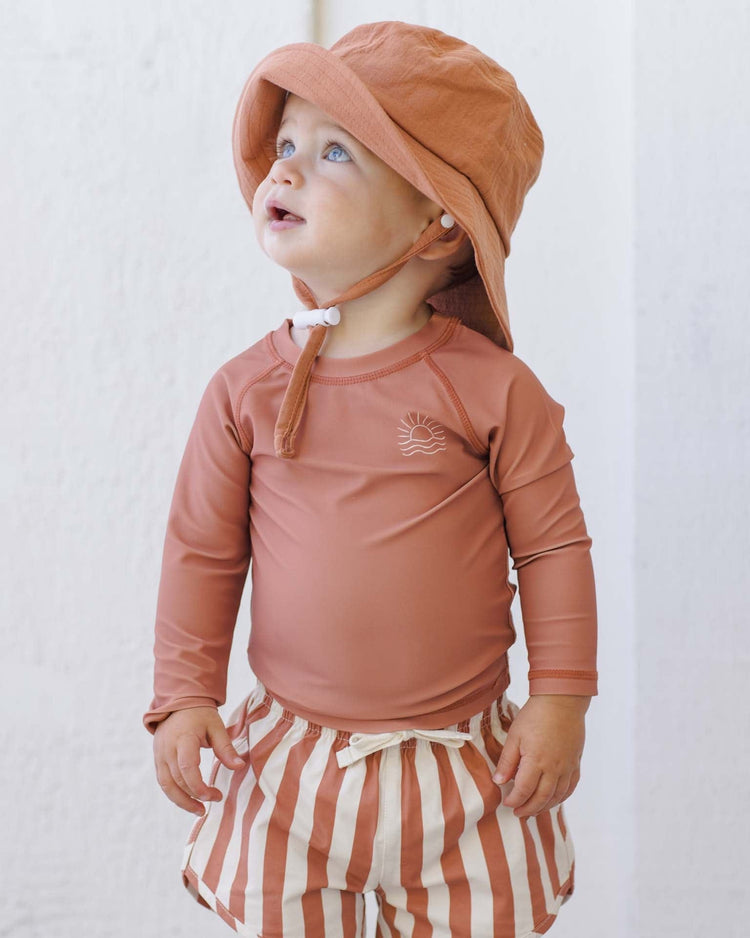 quincy mae rashguard in poppy baby Little