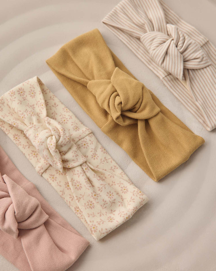 quincy mae knotted headband in honey baby Little