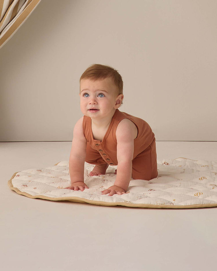 quincy mae sleeveless jumpsuit in poppy baby Little