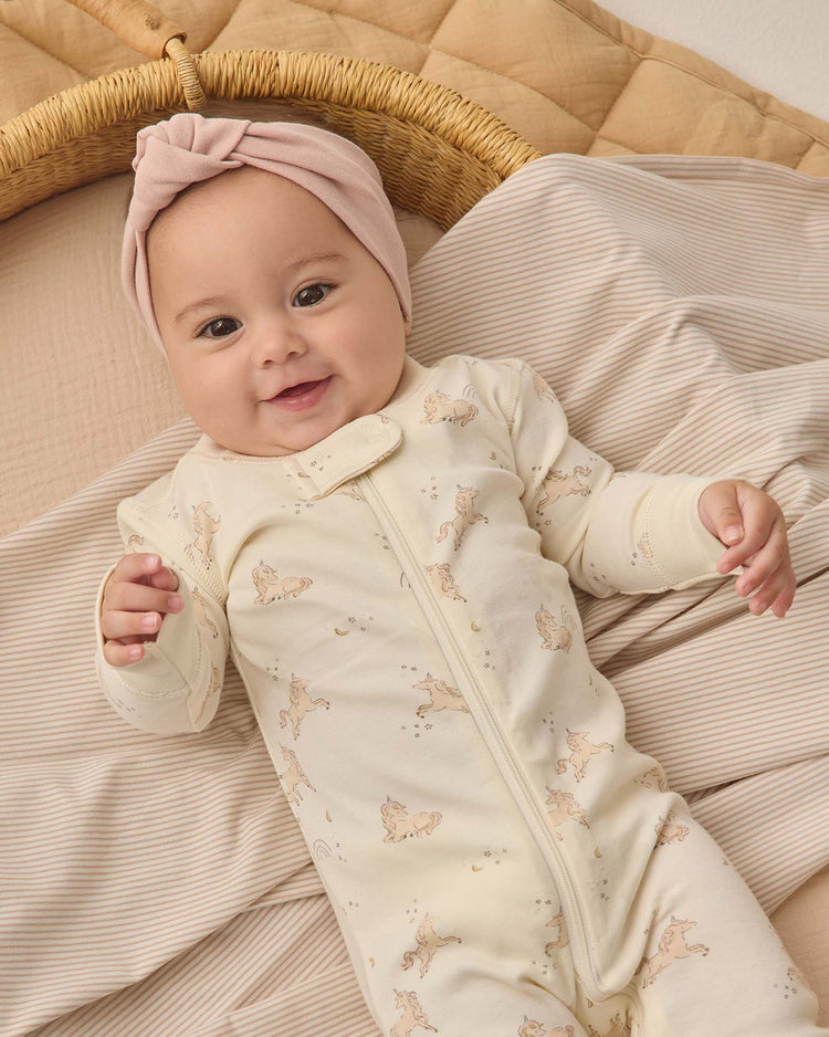 quincy mae zip longsleeve sleeper in unicorns baby Little