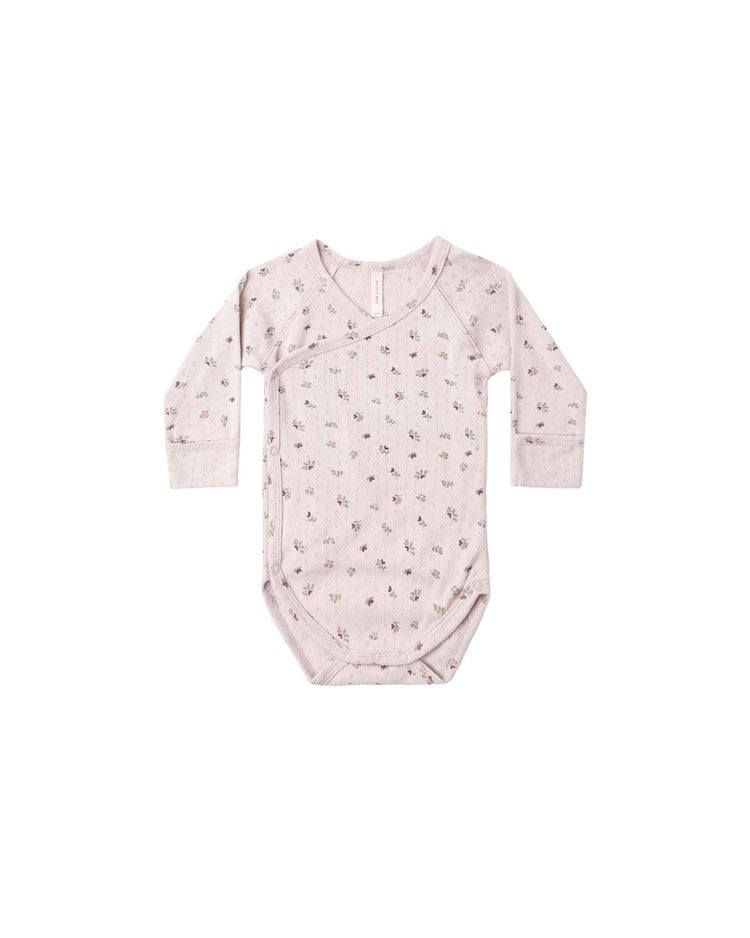 quincy mae side snap bodysuit in heart ditsy baby Little