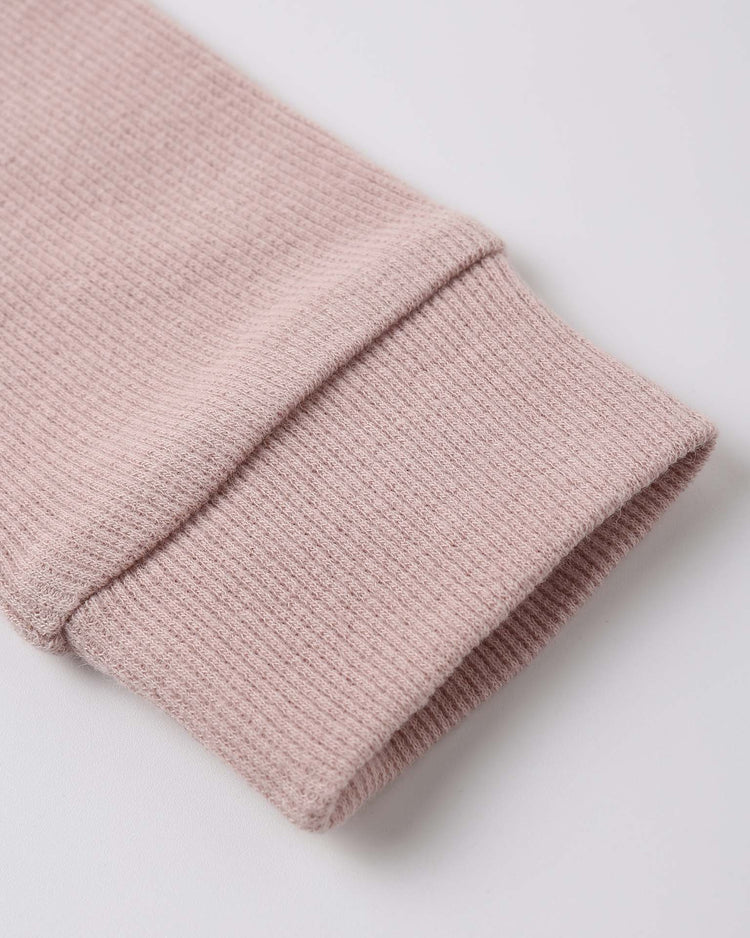 quincy mae ribbed legging in blush baby Little