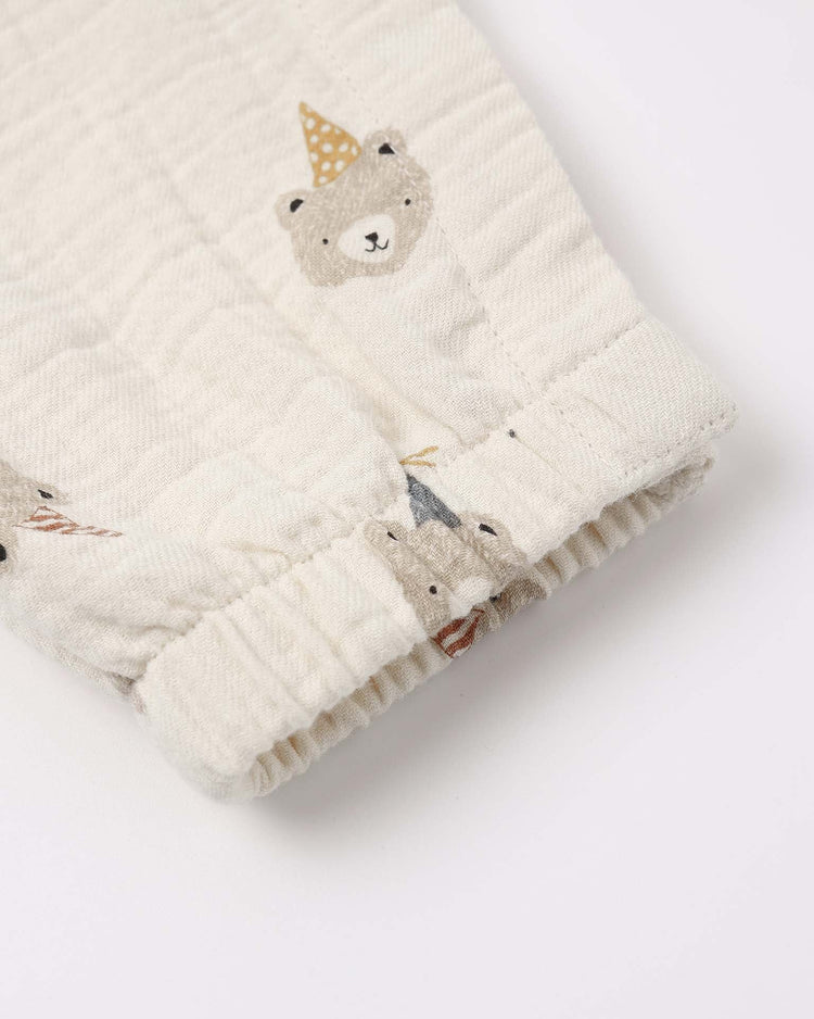 quincy mae woven jumpsuit in party bears baby Little
