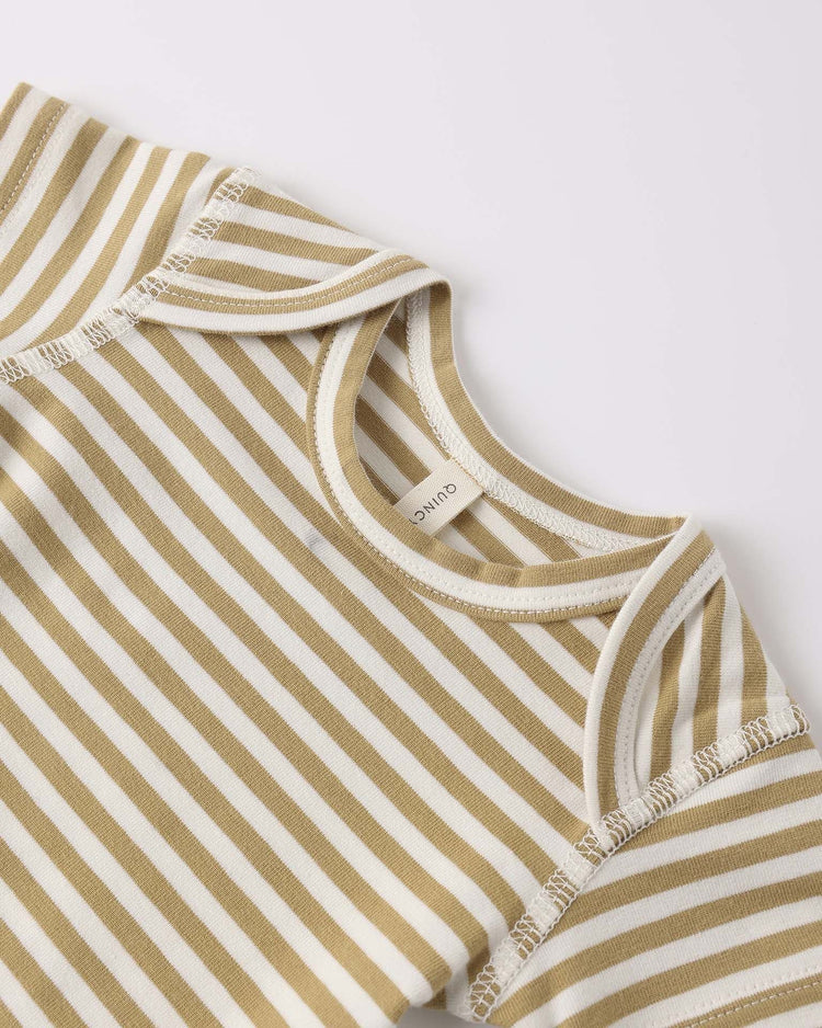 quincy mae short sleeve bodysuit pack in carnival + honey stripe baby Little