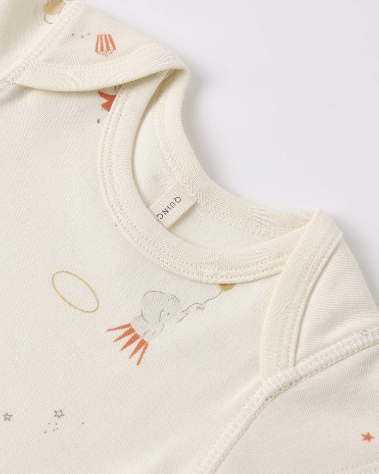quincy mae short sleeve bodysuit pack in carnival + honey stripe baby Little