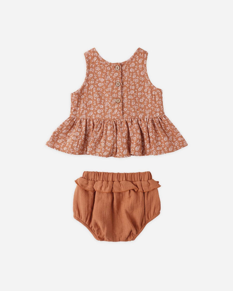 quincy mae sleeveless peplum set in poppy floral baby Little