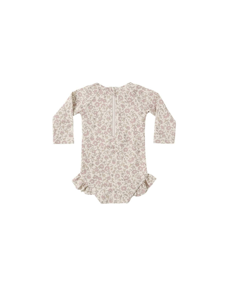 quincy mae olivia rashguard one - piece in dahlia baby Little