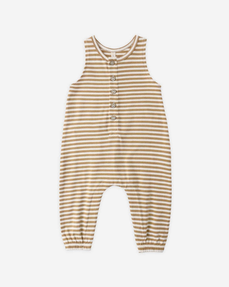 quincy mae sleeveless jumpsuit in honey stripe baby Little